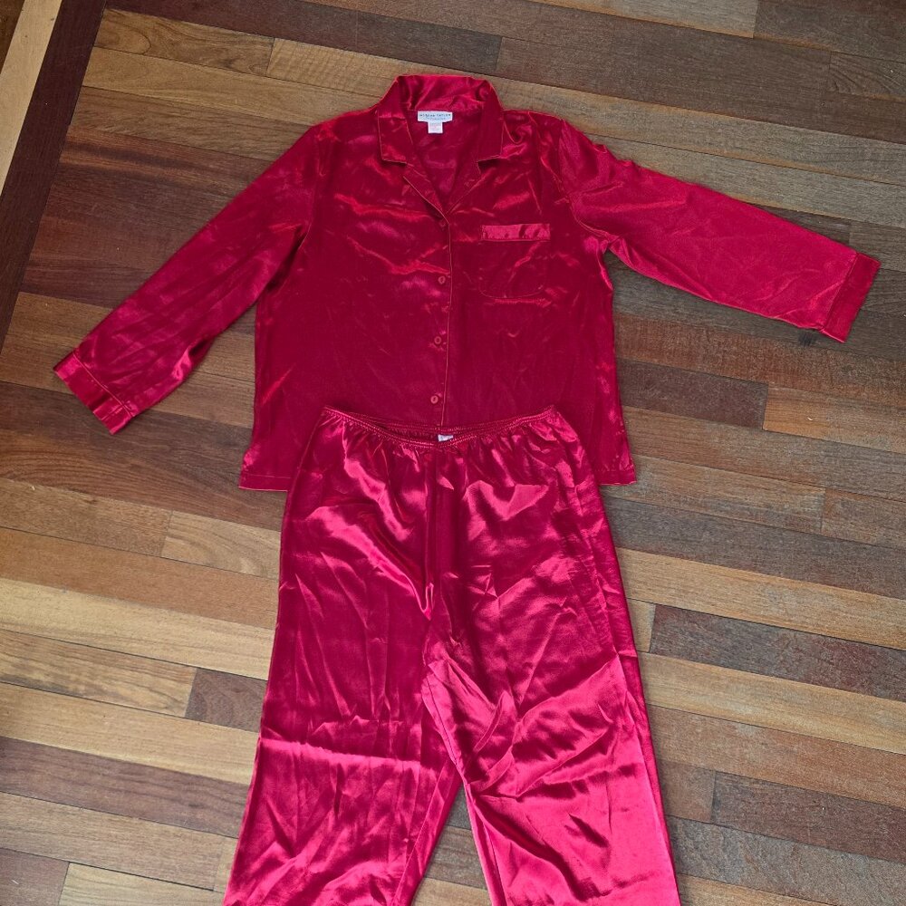 Morgan Taylor Intimates Red Pajama Set Size Large